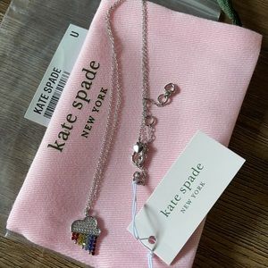 KATE SPADE-NWT Crystal Rainbow Pendant with Chain